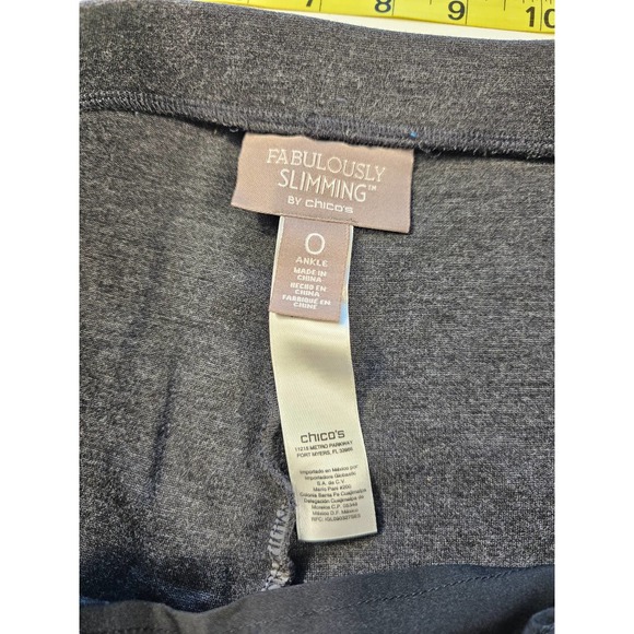 Fabulously skinny by chicos size 0 (4/6) XS ankle pull on pants grey * - Picture 3 of 6